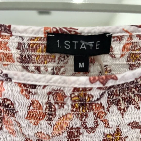 1. State Floral Dress with Puff Sleeves - Picture 3 of 7